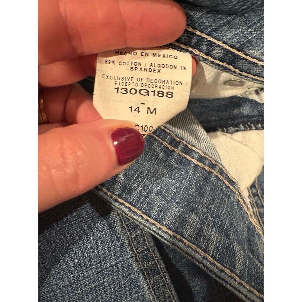 Riders by Lee Women's Capri Jeans Size 14 Blue Medium Wash Denim - Picture 9 of 9